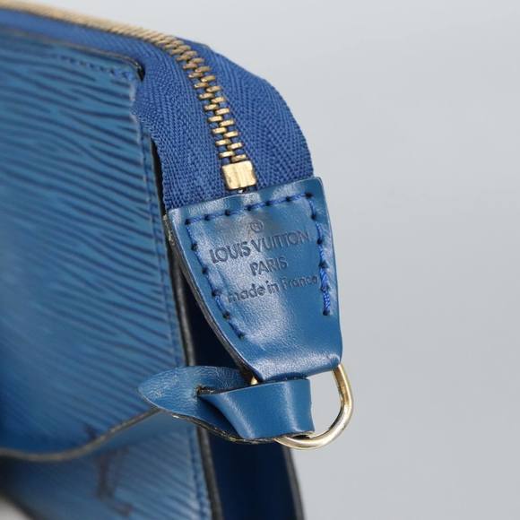 LOUIS VUITTON Epi Pochette Accessoires Pouch Vintage Blue M52985 LV Auth bs19703 - Picture 9 of 16
